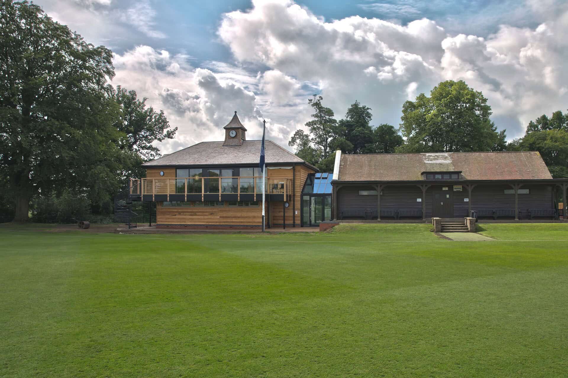 Pavilion for the playing field